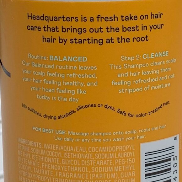 Headquarters Soft-Shine Shampoo for Balanced Roots and Scalp - Picture 5 of 7